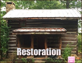Historic Log Cabin Restoration  Tuscaloosa, Alabama